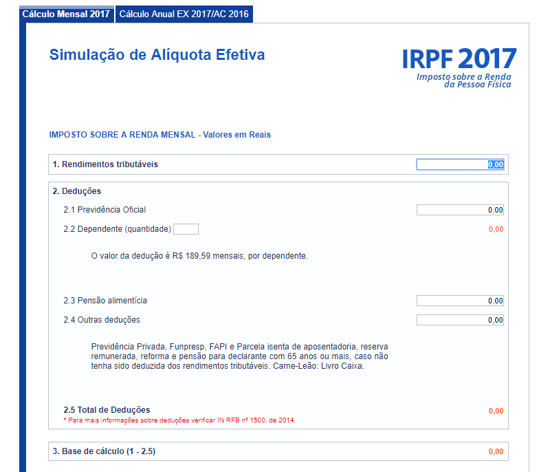 Simulador IRRF 2024 - Simulador do Imposto de Renda 2024